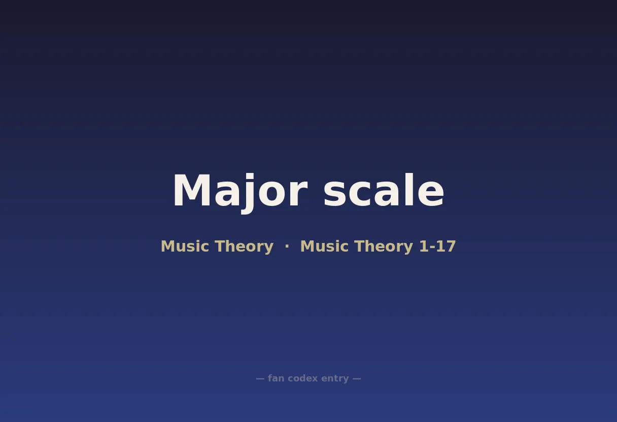 Major scale