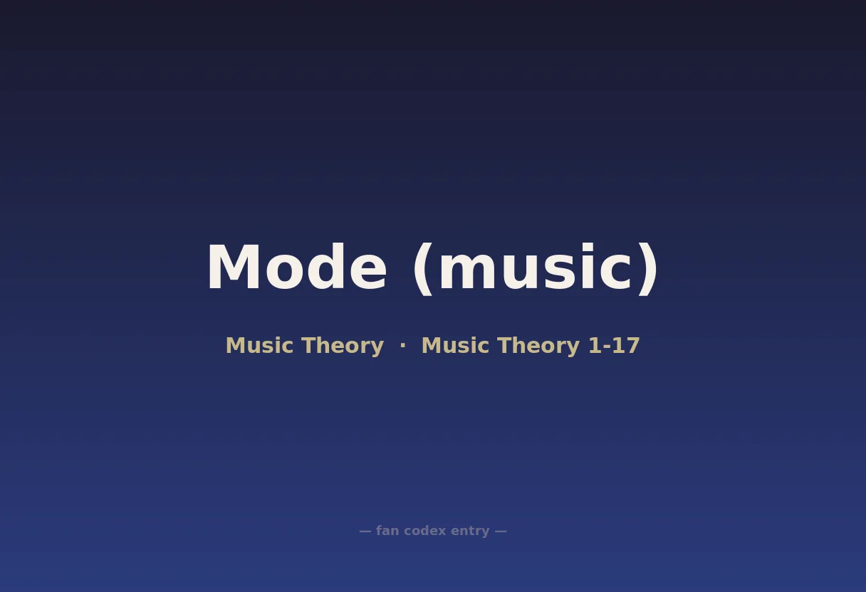 Mode (music)