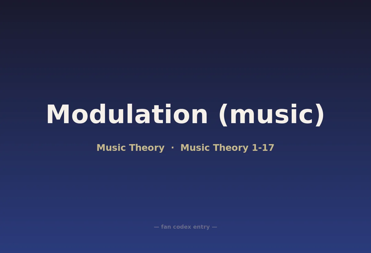 Modulation (music)