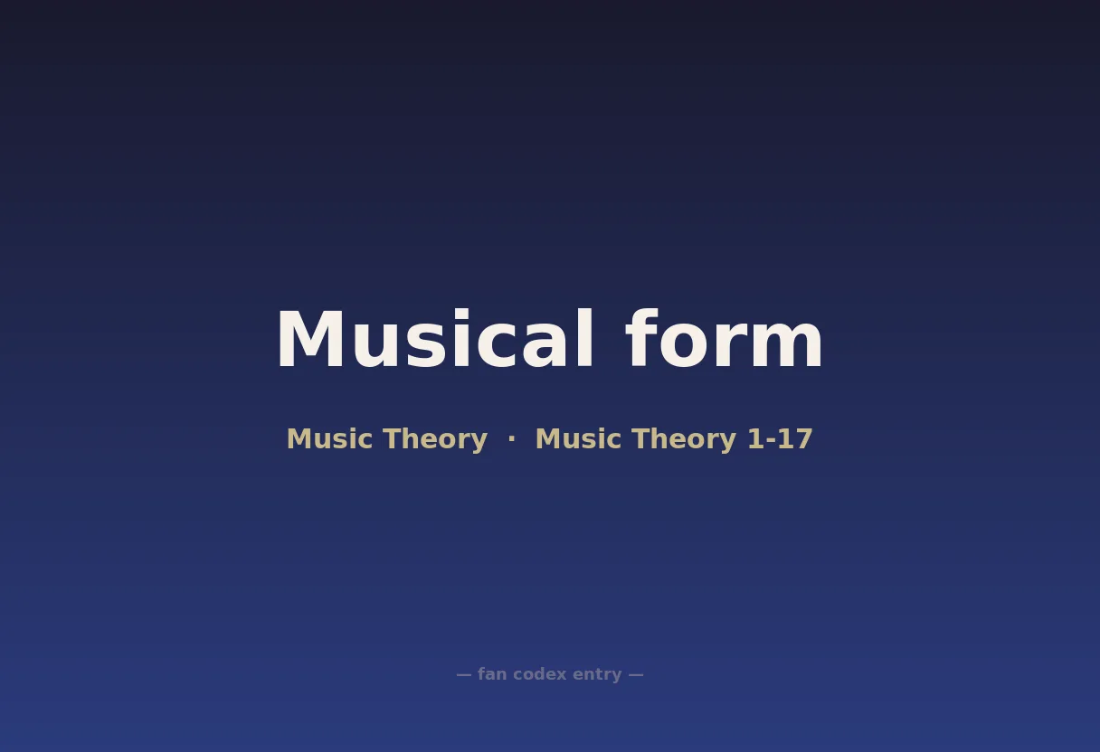 Musical form