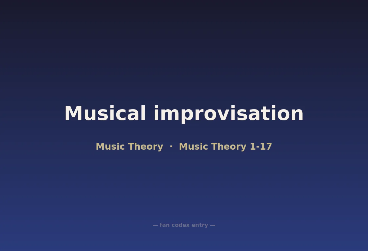 Musical improvisation