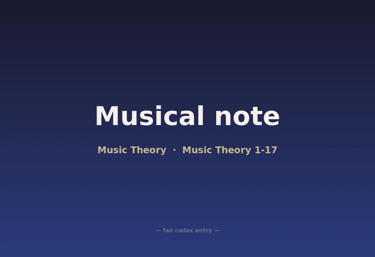 Musical note