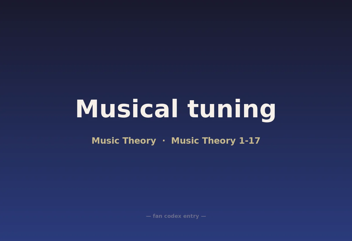 Musical tuning