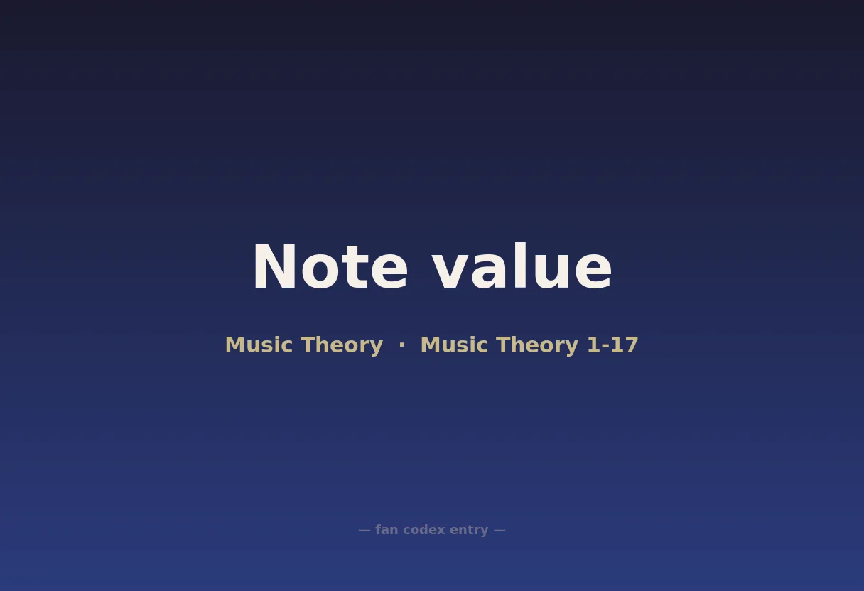 Note value